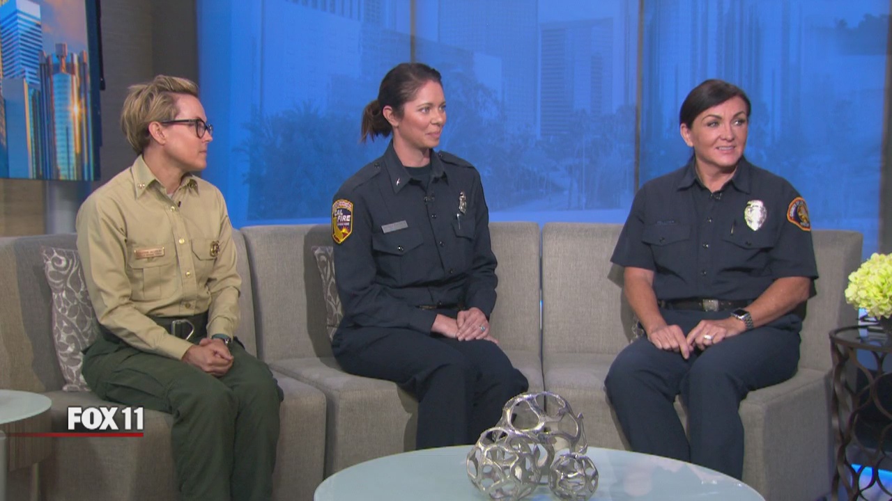 Women firefighters do battle on SoCal fires