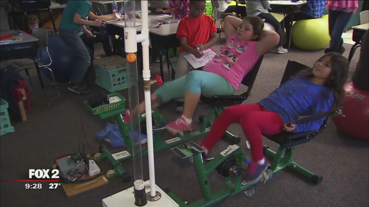 St. Clair Shores students learn the science of energy with Green Machines