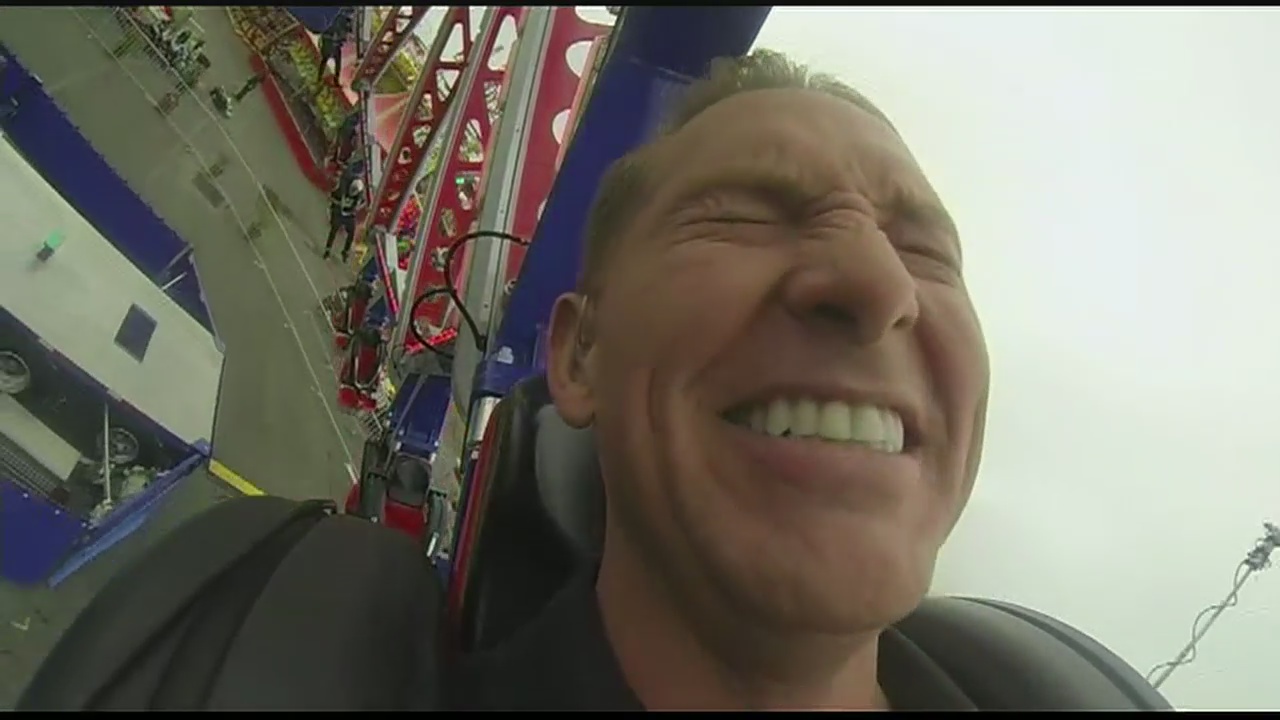Watch FOX 11's Matt Johnson scream on OC Fair's new ride Endeavor