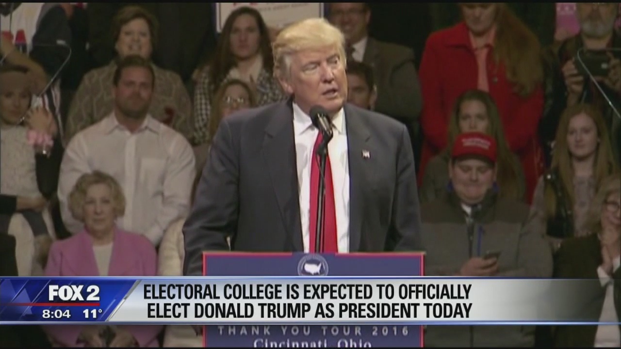 Electoral College to cast votes for president today
