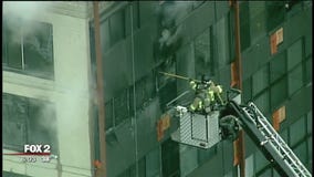 Fire at 555 Building in Birmingham