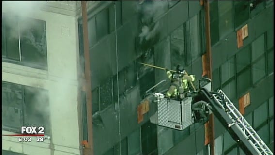 Fire at 555 Building in Birmingham