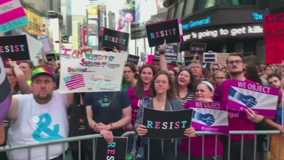 Protests against President's Trump's decision