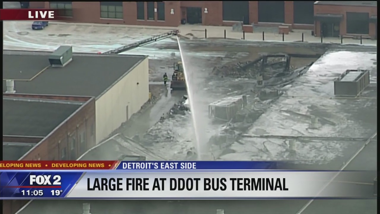 DDOT Shoemaker Terminal damaged by fire