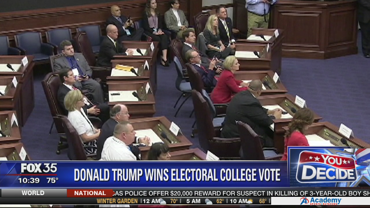 Electoral College gives Trump final victory