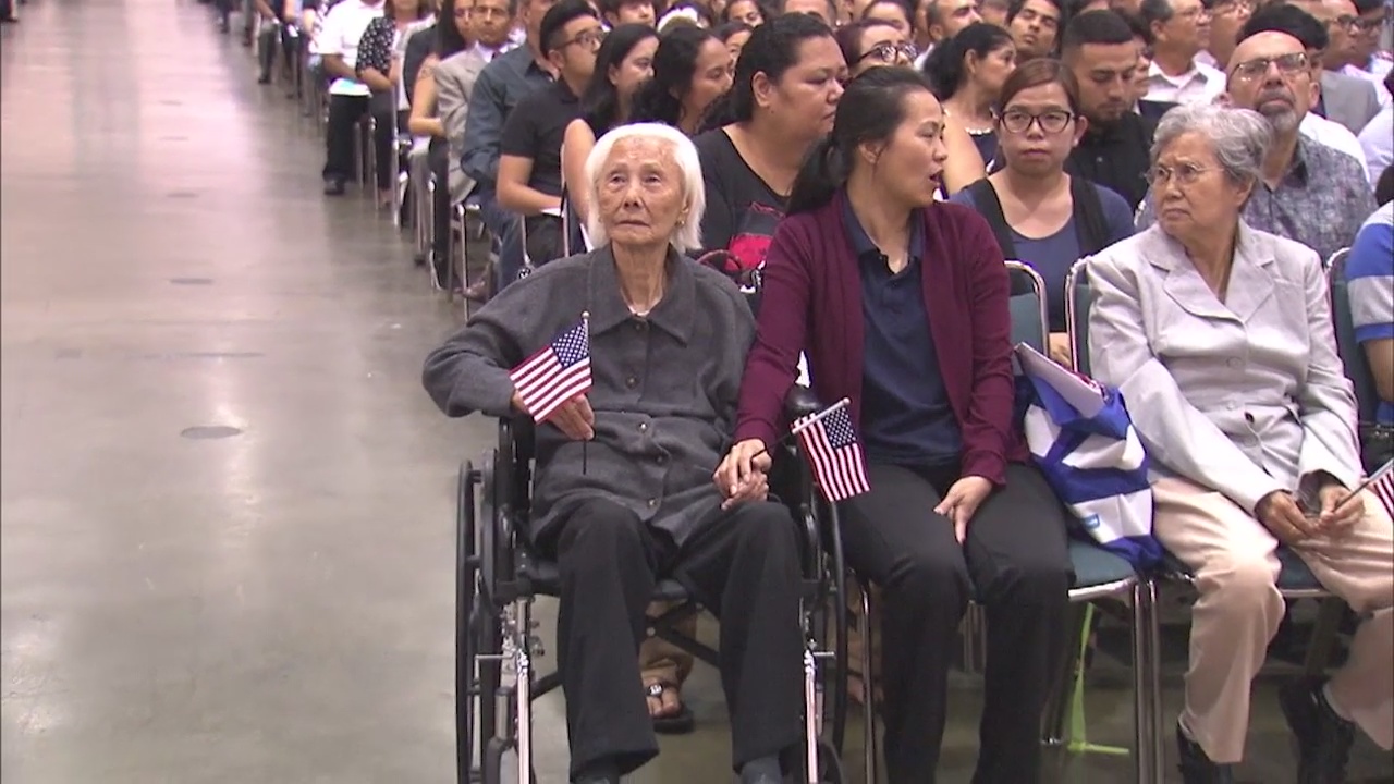 A 103-year-old new U.S. citizen