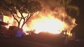 Firefighters respond to explosion, fire at San Clemente home