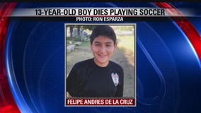 13-year-old boy dies after collapsing during soccer game in Westminster