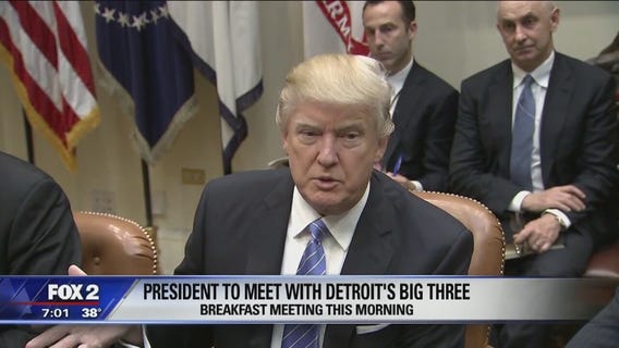 President Trump meeting with Detroit Big 3 execs