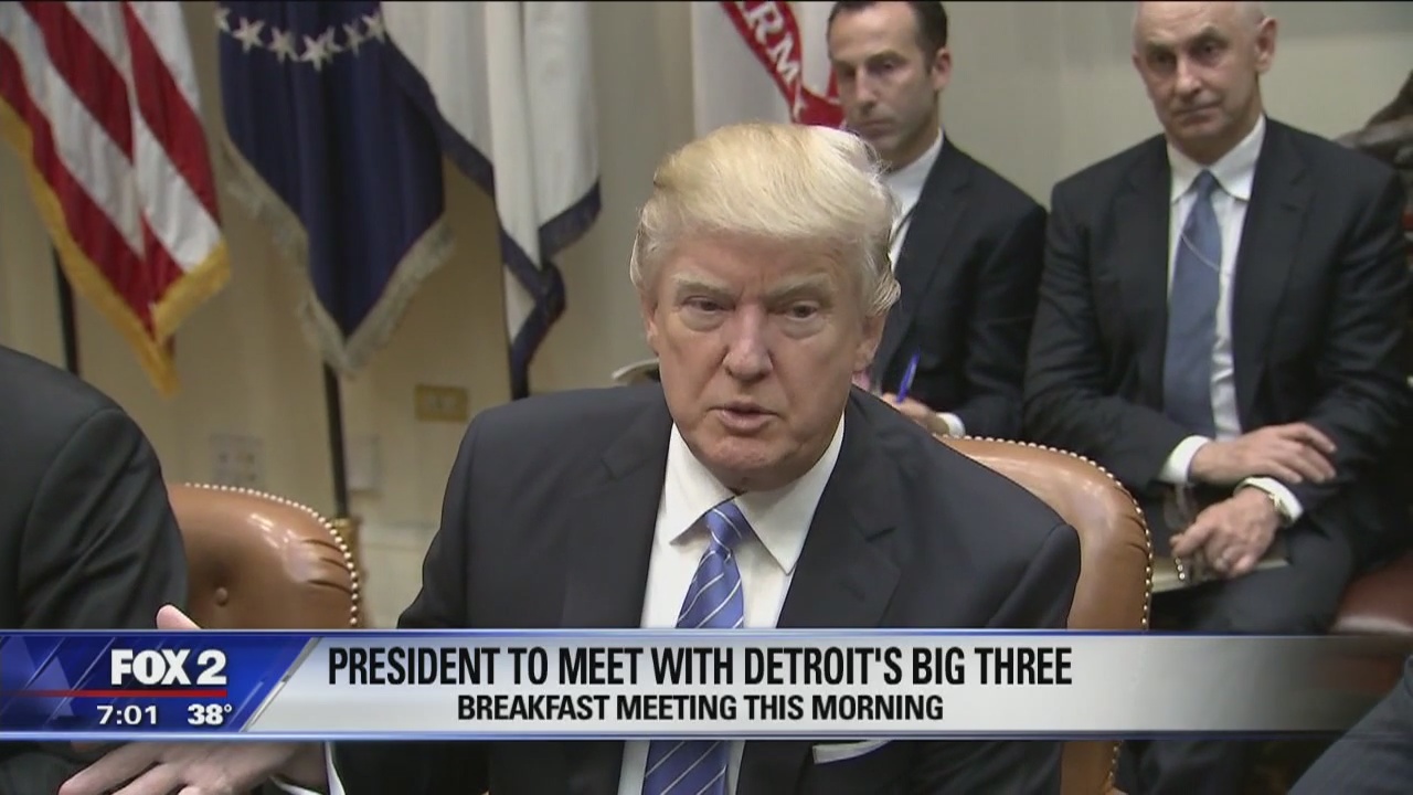 President Trump meeting with Detroit Big 3 execs