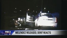 Floyd Dent reacts after officer who beat him released from prison