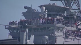 Warships arrive at Port of LA for LA Fleet Week