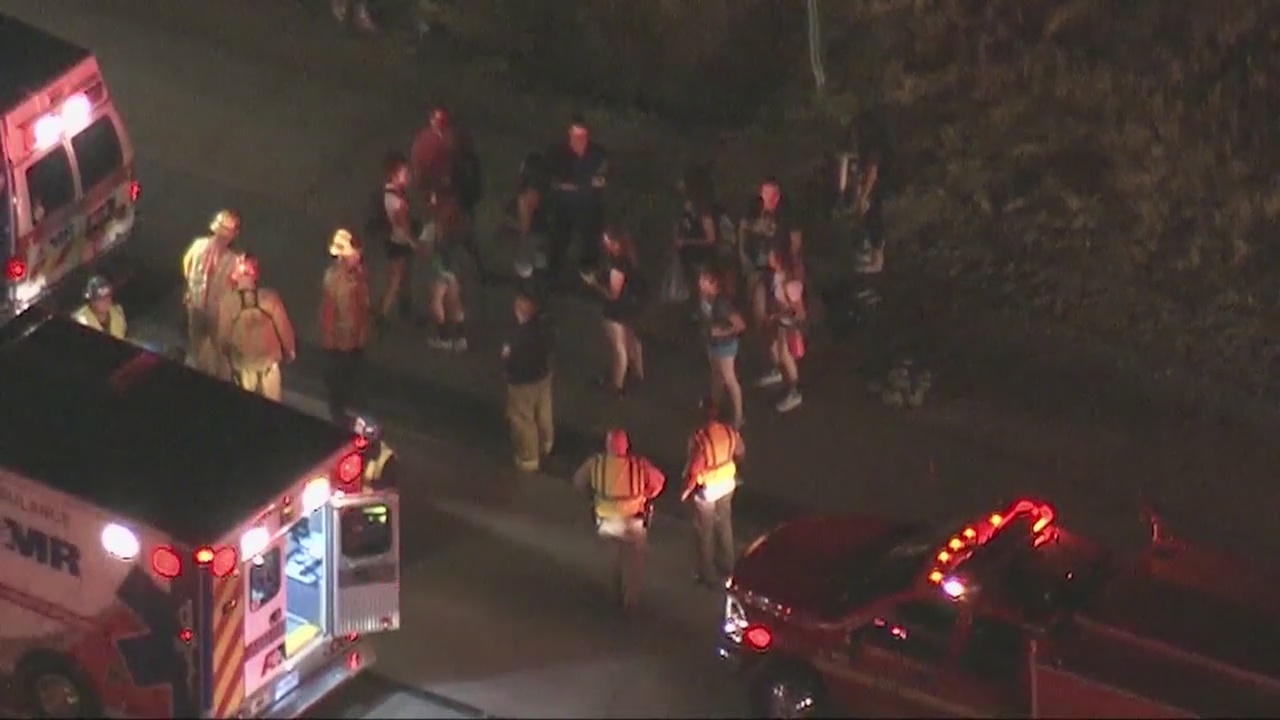 High school volleyball team escapes after school bus catches fire