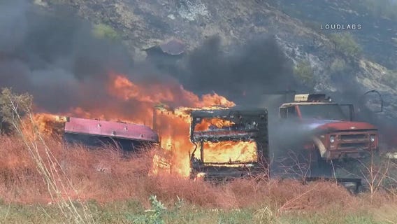Palmer fire in Beaumont/Redlands area