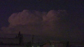 Lightning clouds spotted over northern LA County