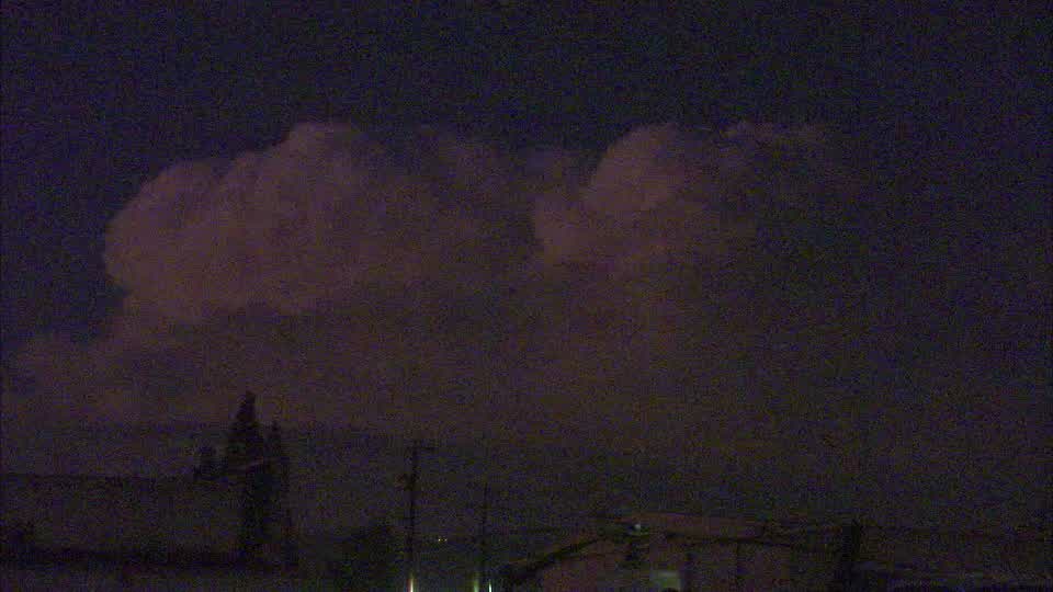 Lightning clouds spotted over northern LA County
