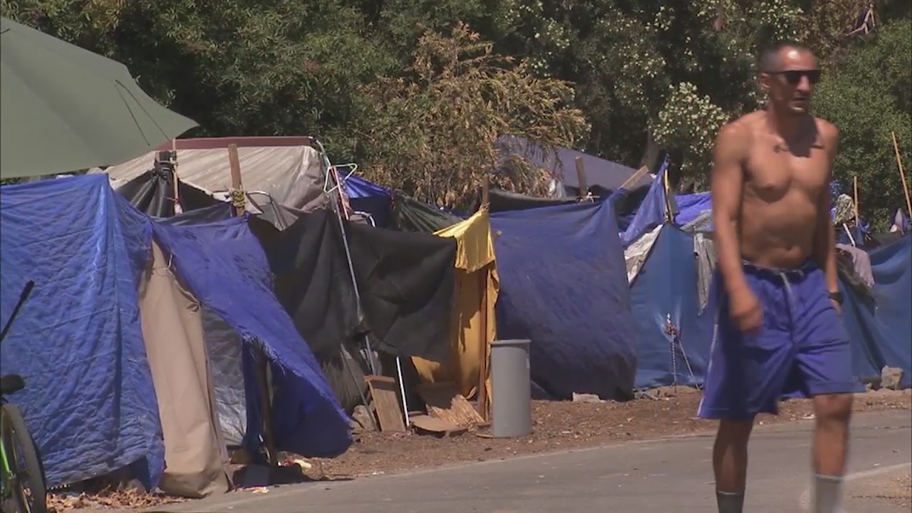 Anaheim weighs declaring an emergency over homeless riverbed camp