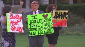 Tree removal protest in Alhambra