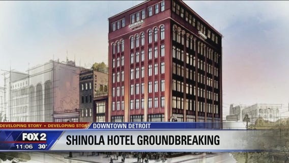Bedrock and Shinola break ground on Shinola hotel