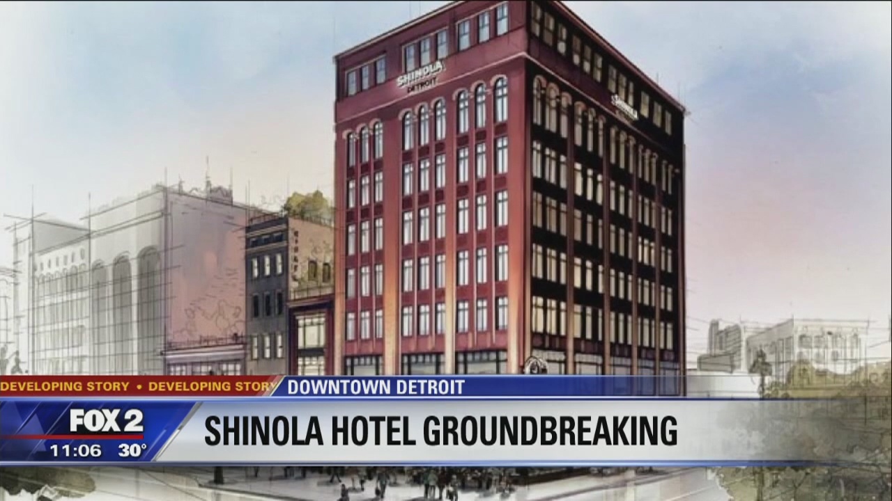 Bedrock and Shinola break ground on Shinola hotel