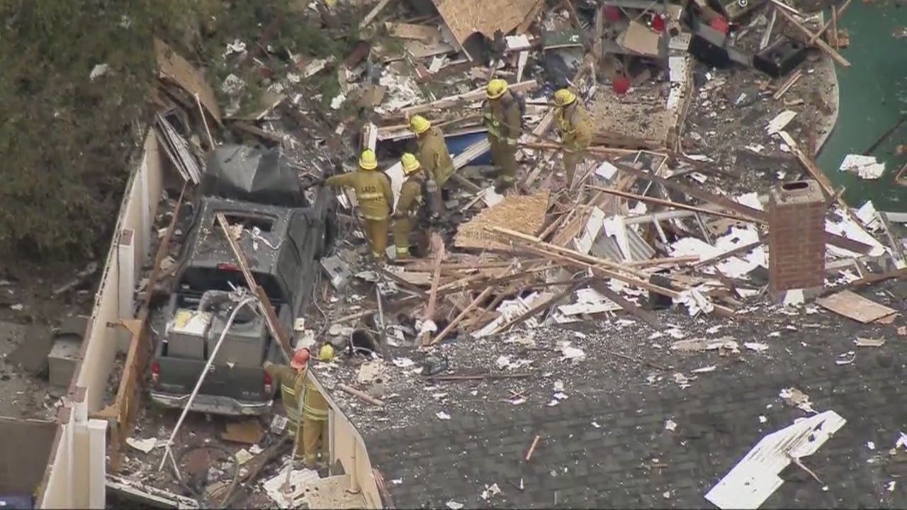 LAFD investigating house explosion in Canoga Park