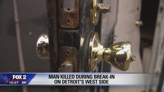 Man killed during break-in on Detroit's west side