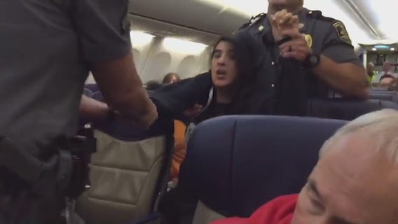 Video shows woman being removed from Southwest flight over pet allergy