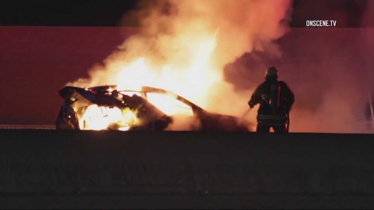 Off-duty LAPD officer arrested in fiery crash that killed 3 on 605 Freeway