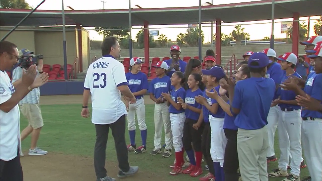 Kids surprised with Dodger World Series Tickets