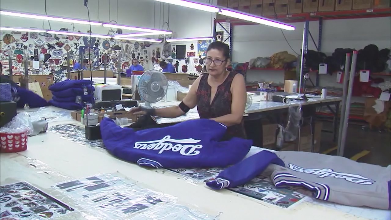 Sewing up some Dodger blue: SoCal designer makes official gear