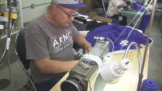 Sewing up some Dodger blue: SoCal designer makes official gear