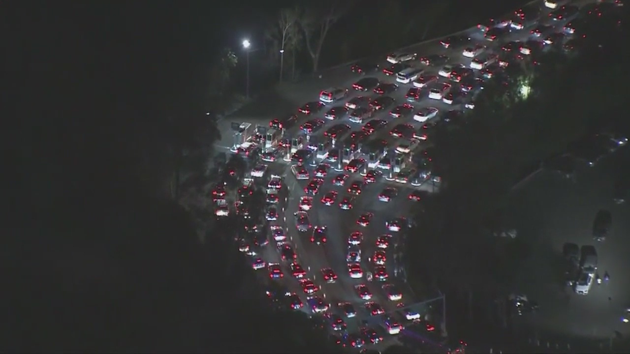 Traffic nightmare at Dodger Stadium