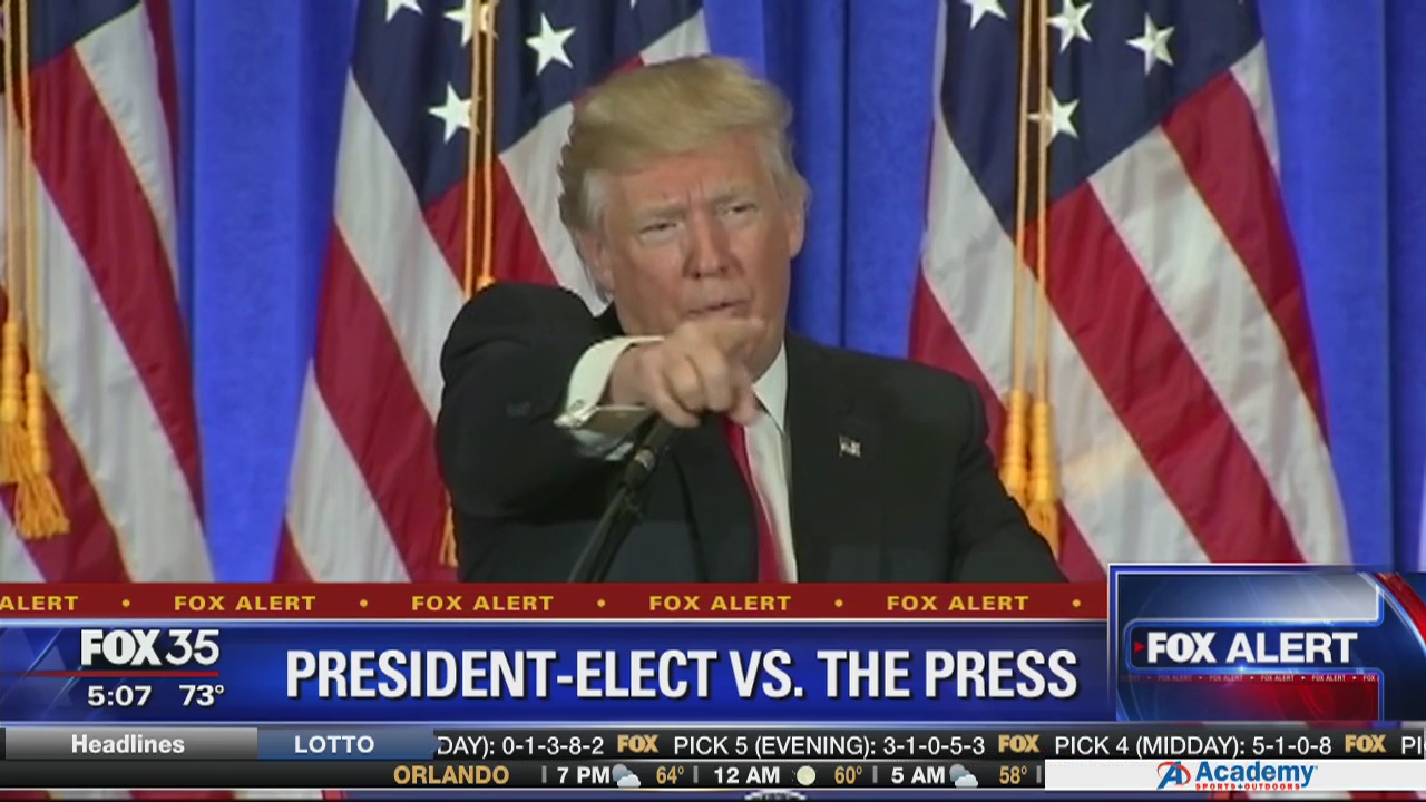 Trump holds first news conference since election