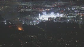 Fire crews put out two fires near Dodger Stadium during World Series game