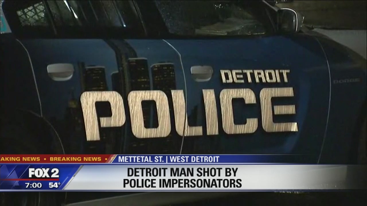 Man shot twice by police impersonators in Detroit