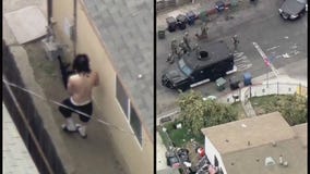 Suspect fires gun at sheriff's deputies in Compton