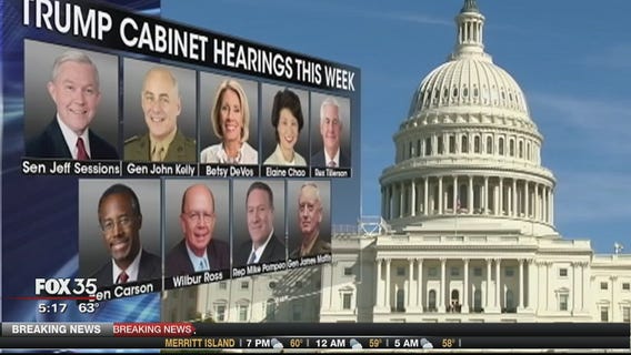 Hearings slated for Trump cabinet picks