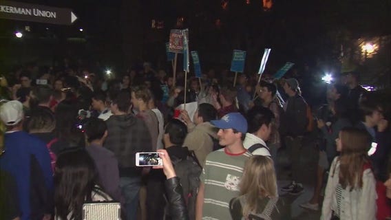 UCLA student protest appearance by conservative speaker Ben Shapiro