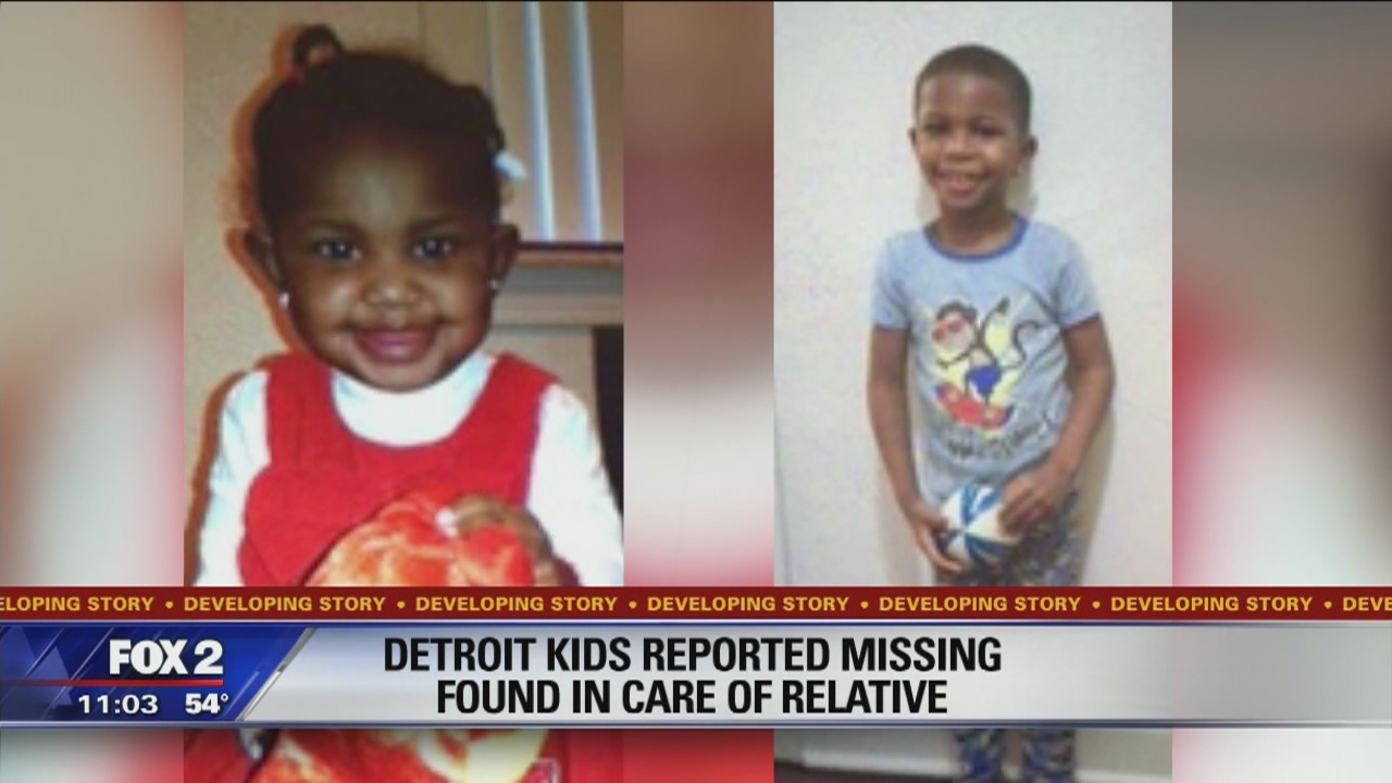 Detroit siblings found safe at relative's after hours-long search