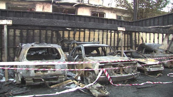 Carport fire in Inglewood damages apartments