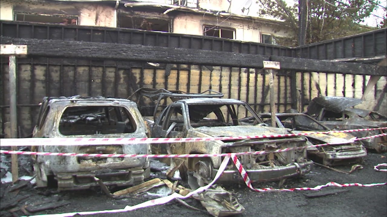 Carport fire in Inglewood damages apartments