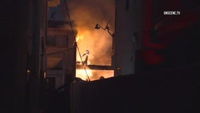 Fire breaks out at apartment carport in Inglewood; 31 residents displaced