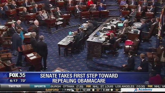 US Senate takes first step to repeal Obamacare