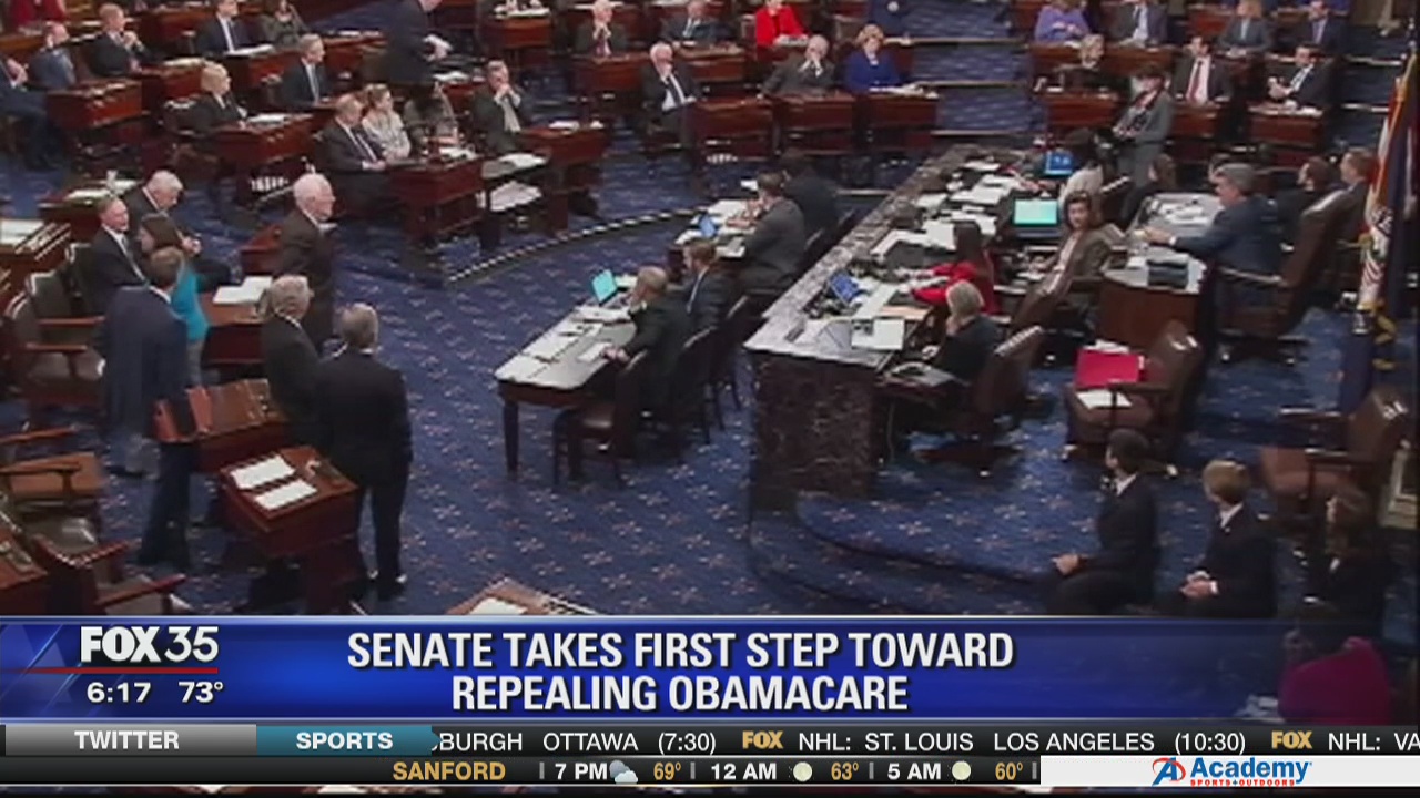 US Senate takes first step to repeal Obamacare