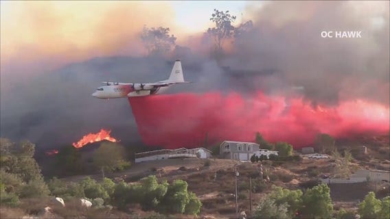 Fire crews battling fast-moving 300 acre brush fire in Murrieta; 5% contained