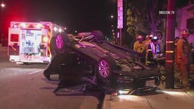 Security video of terrifying car crash in Whittier