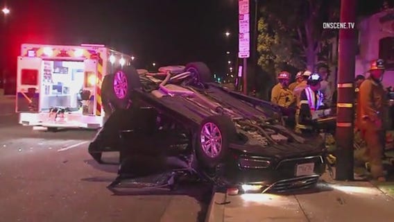 Security video of terrifying car crash in Whittier