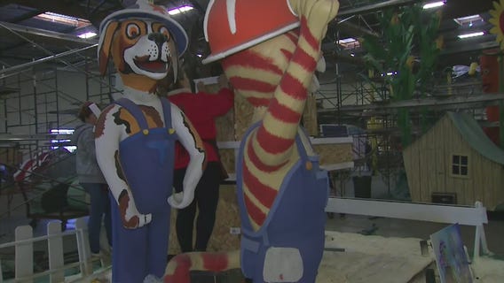 Rose Parade float decorating begins
