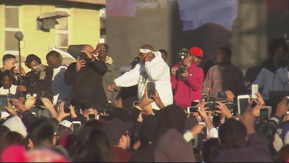 Toy giveaway holiday concert in Watts