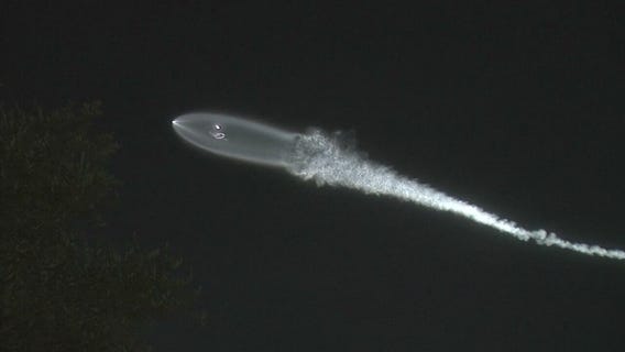Many reports of strange light in skies over SoCal after SpaceX launches rocket